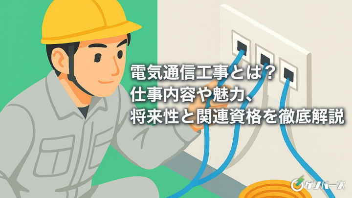 電気通信工事とは？仕事内容や魅力、将来性と関連資格を徹底解説