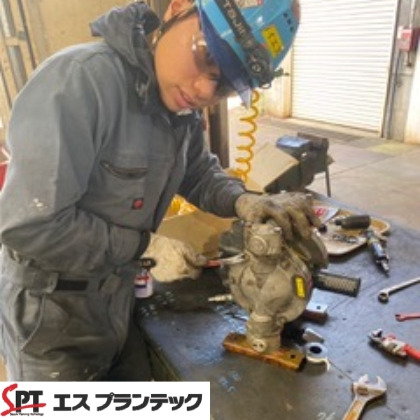 現場作業風景①の仕事の流れイメージ