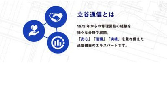Para a página de informações de trabalho da Tachiya Tsushin Co., Ltd.