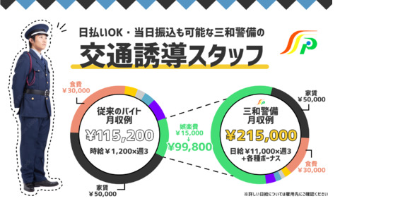 三和警備保障株式会社 多摩センター駅エリアの求人情報ページへ